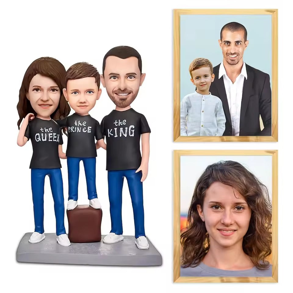 Fully Customizable 3 person Custom Bobblehead