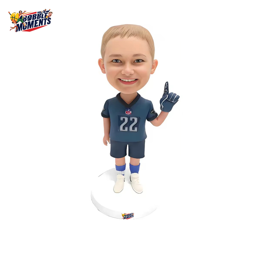 Custom Sports Kid Bobblehead, Personalized Boy Jerseys Handmade Figure, Birthday Gift Based on Your Photo Cake Topper