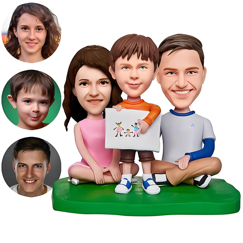 Fully Customizable 3 person Custom Bobblehead